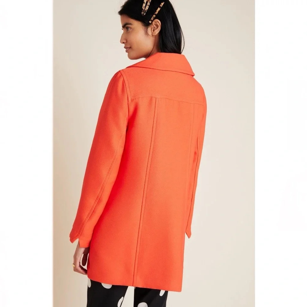 Anthropologie Wellesley Pleated Peacoat - Picture 5 of 9